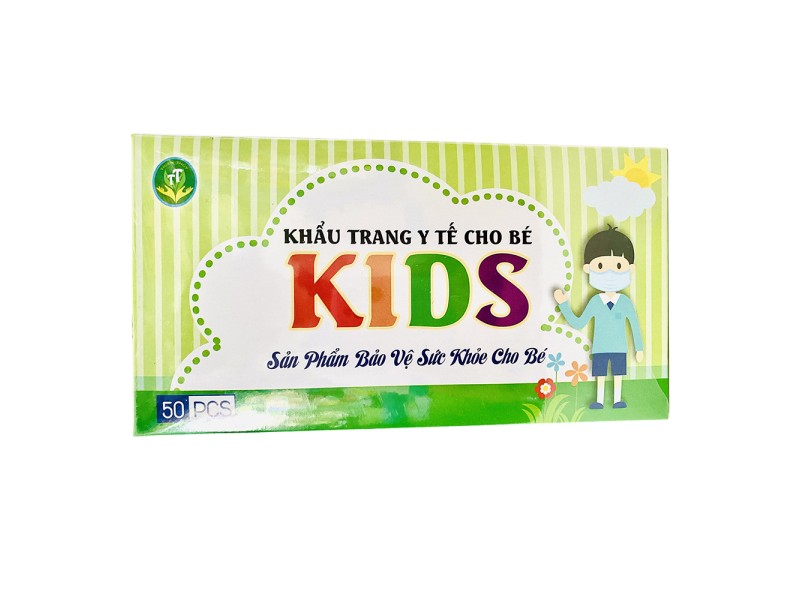Khẩu trang y tế trẻ em Kids (50 chiếc/hộp)